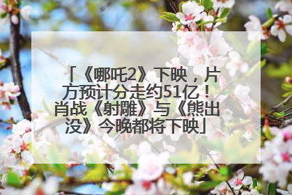 《哪吒2》下映，片方预计分走约51亿！肖战《射雕》与《熊出没》今晚都将下映