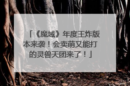 《魔域》年度王炸版本来袭！会卖萌又能打的灵兽天团来了！
