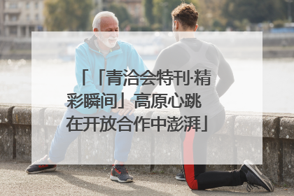 「青洽会特刊·精彩瞬间」高原心跳 在开放合作中澎湃