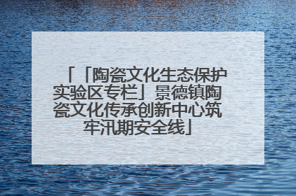 「陶瓷文化生态保护实验区专栏」景德镇陶瓷文化传承创新中心筑牢汛期安全线