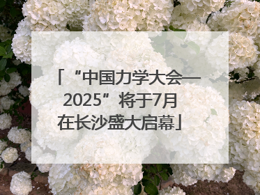 “中国力学大会—2025”将于7月在长沙盛大启幕