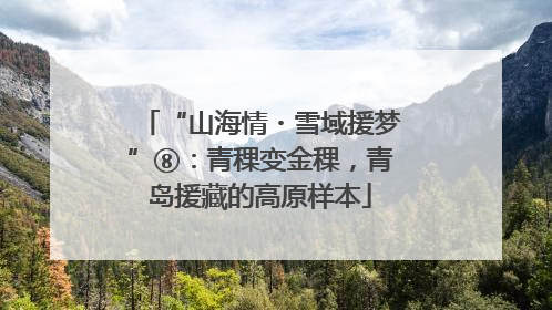 “山海情・雪域援梦”⑧：青稞变金稞，青岛援藏的高原样本