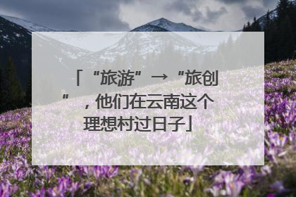 “旅游”→“旅创”，他们在云南这个理想村过日子