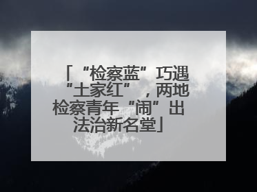 “检察蓝”巧遇“土家红”，两地检察青年“闹”出法治新名堂