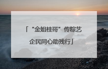 “金姐桂哥”传粽艺 企民同心助残行