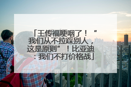 王传福哽咽了！“我们从不拉踩别人，这是原则”！比亚迪：我们不打价格战