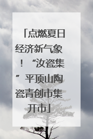 点燃夏日经济新气象！“汝瓷集”平顶山陶瓷青创市集开市