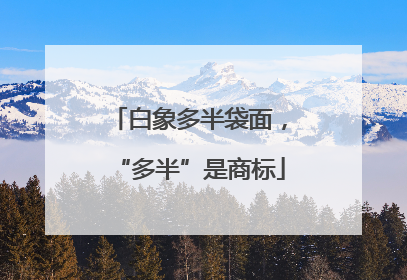 白象多半袋面，“多半”是商标