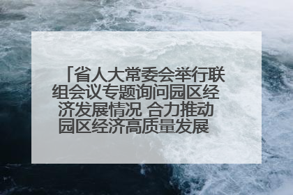 省人大常委会举行联组会议专题询问园区经济发展情况 合力推动园区经济高质量发展 王宁主持会议并讲话 王予波带队到会应询