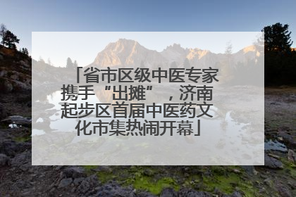 省市区级中医专家携手“出摊”，济南起步区首届中医药文化市集热闹开幕
