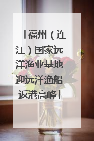 福州（连江）国家远洋渔业基地迎远洋渔船返港高峰