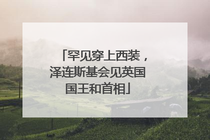 罕见穿上西装，泽连斯基会见英国国王和首相