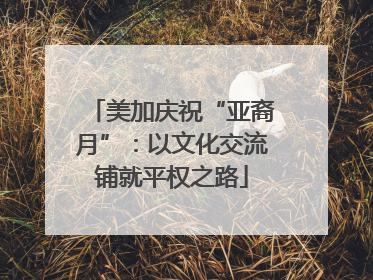 美加庆祝“亚裔月”：以文化交流铺就平权之路