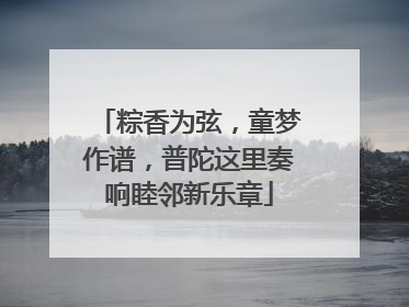 粽香为弦，童梦作谱，普陀这里奏响睦邻新乐章