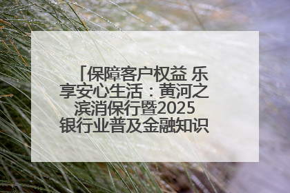 保障客户权益 乐享安心生活：黄河之滨消保行暨2025银行业普及金融知识万里行活动举办