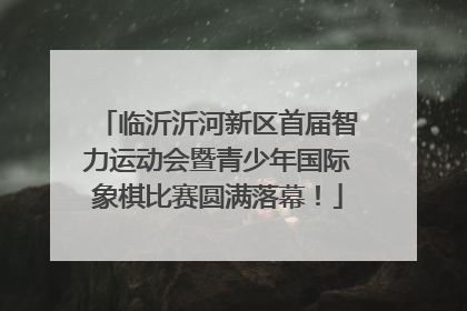 临沂沂河新区首届智力运动会暨青少年国际象棋比赛圆满落幕！