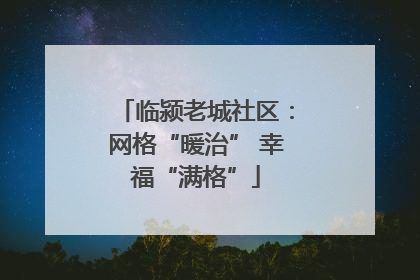 临颍老城社区：网格“暖治” 幸福“满格”