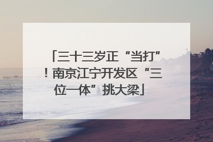 三十三岁正“当打”！南京江宁开发区“三位一体”挑大梁