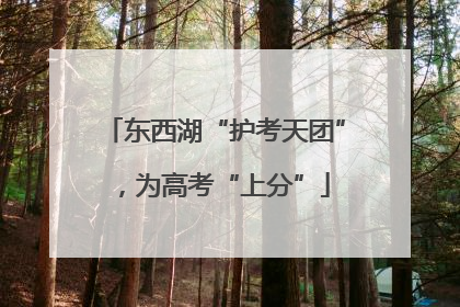 东西湖“护考天团”，为高考“上分”