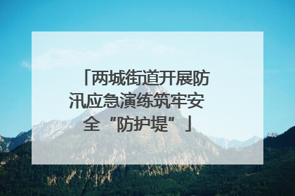 两城街道开展防汛应急演练筑牢安全“防护堤”