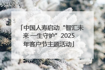 中国人寿启动“智汇未来 一生守护”2025年客户节主题活动
