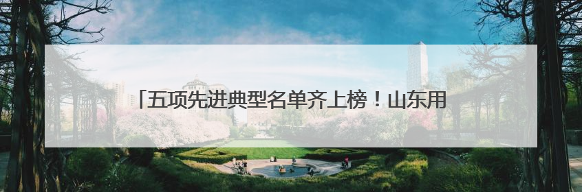 五项先进典型名单齐上榜！山东用行动书写“美丽中国”齐鲁篇章