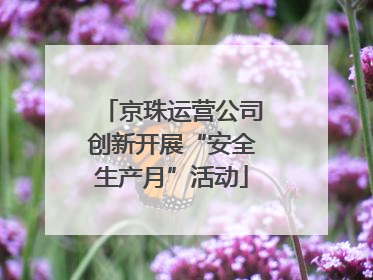 京珠运营公司创新开展“安全生产月”活动