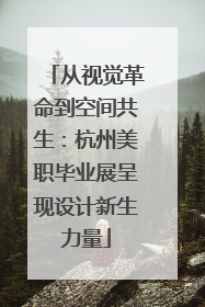 从视觉革命到空间共生：杭州美职毕业展呈现设计新生力量