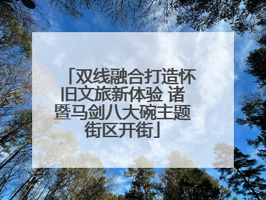 双线融合打造怀旧文旅新体验 诸暨马剑八大碗主题街区开街