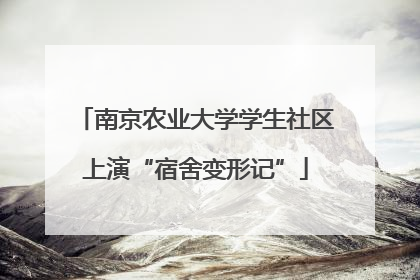南京农业大学学生社区上演“宿舍变形记”