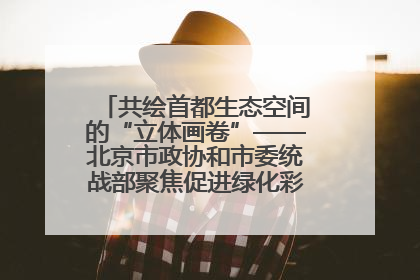 共绘首都生态空间的“立体画卷”——北京市政协和市委统战部聚焦促进绿化彩化美化生态空间建设联合协商议政