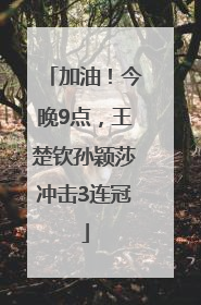 加油！今晚9点，王楚钦孙颖莎冲击3连冠