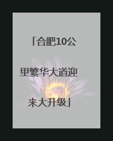 合肥10公里繁华大道迎来大升级