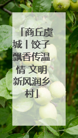 商丘虞城丨饺子飘香传温情 文明新风润乡村