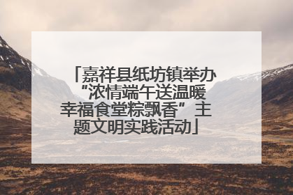 嘉祥县纸坊镇举办“浓情端午送温暖 幸福食堂粽飘香”主题文明实践活动
