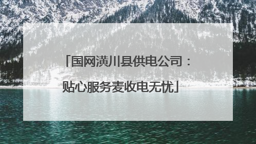 国网潢川县供电公司：贴心服务麦收电无忧