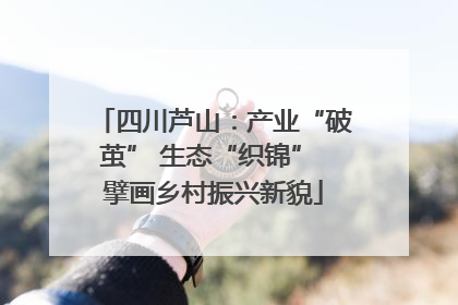 四川芦山：产业“破茧” 生态“织锦” 擘画乡村振兴新貌
