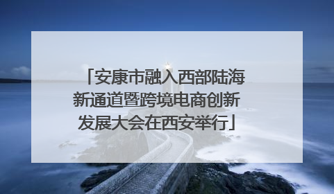 安康市融入西部陆海新通道暨跨境电商创新发展大会在西安举行