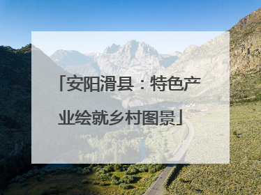 安阳滑县：特色产业绘就乡村图景