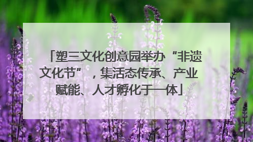 塑三文化创意园举办“非遗文化节”，集活态传承、产业赋能、人才孵化于一体