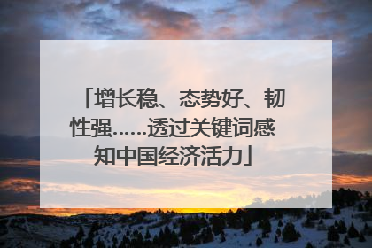 增长稳、态势好、韧性强……透过关键词感知中国经济活力