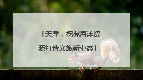天津：挖掘海洋资源打造文旅新业态