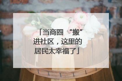 当商圈 “搬” 进社区，这里的居民太幸福了