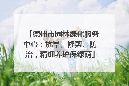 德州市园林绿化服务中心：抗旱、修剪、防治，精细养护保绿荫