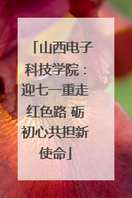 山西电子科技学院：迎七一重走红色路 砺初心共担新使命