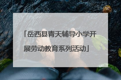岳西县青天辅导小学开展劳动教育系列活动