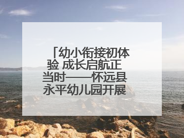幼小衔接初体验 成长启航正当时——怀远县永平幼儿园开展参观小学活动