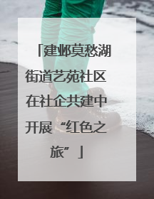 建邺莫愁湖街道艺苑社区在社企共建中开展“红色之旅”