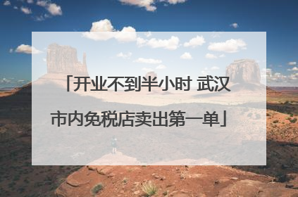 开业不到半小时 武汉市内免税店卖出第一单