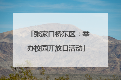 张家口桥东区：举办校园开放日活动